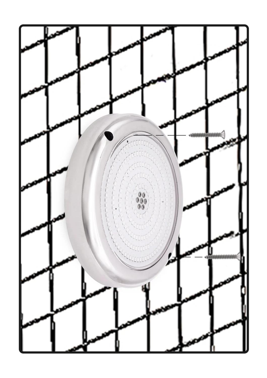 2021 New 150mm PC/316ss RGB Remote Mini Resin Filled Wall Mounted LED Swimming Pool Lights