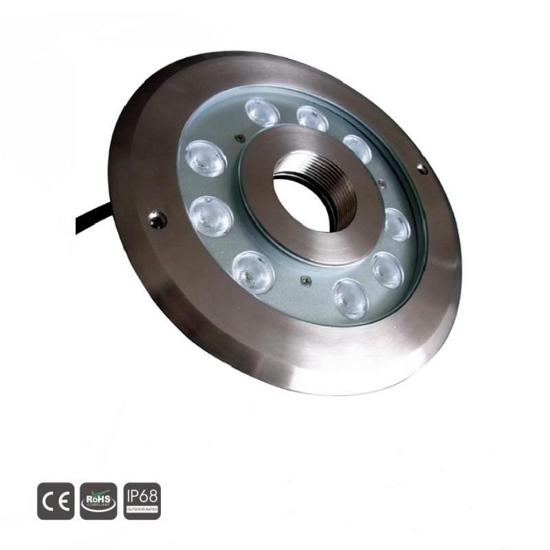 9X3w IP68 RGB LED Underwater Fountain Ring Light