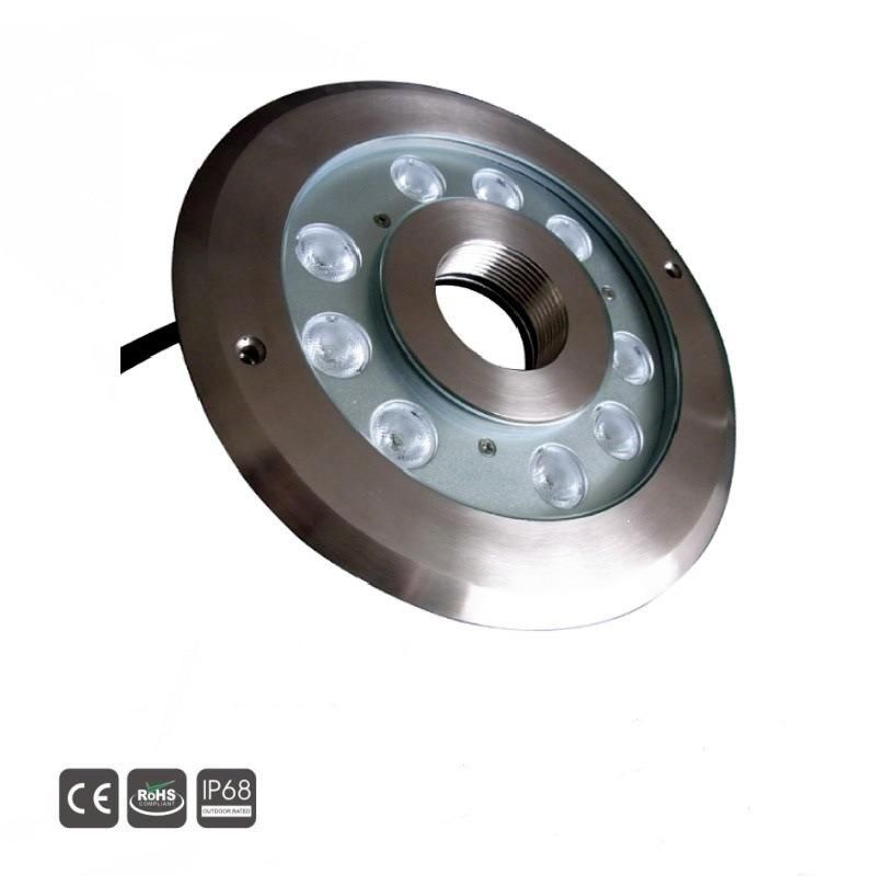 9X3w IP68 RGB LED Underwater Fountain Ring Light