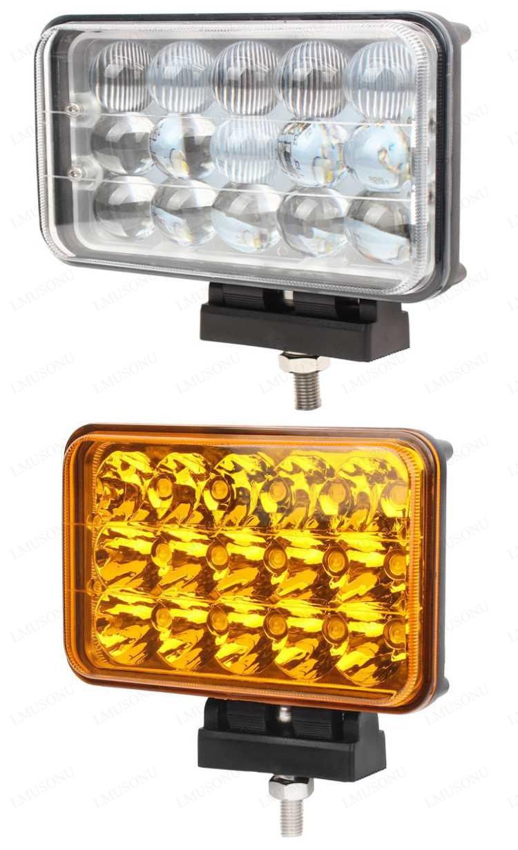 6 Inch 45W 4X4 Driving Lamp Offroad Tractor 4D LED Work Light
