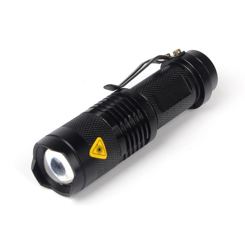 Alumunim AA Battery XPE UV Torch Tail Button LED Flashlight