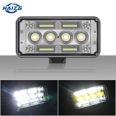 Haizg 40W LED Work Light 24V Car LED Light for SUV Dual Colors 7 Inch Auto Accessories