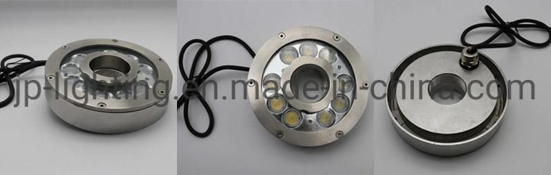 IP68 Stainless Steel LED Underwater Light LED Fountain Ring Light DC24V Underwater Lamp Recessed Underwater Fountain Light for Fountain Pond Pool Lighting