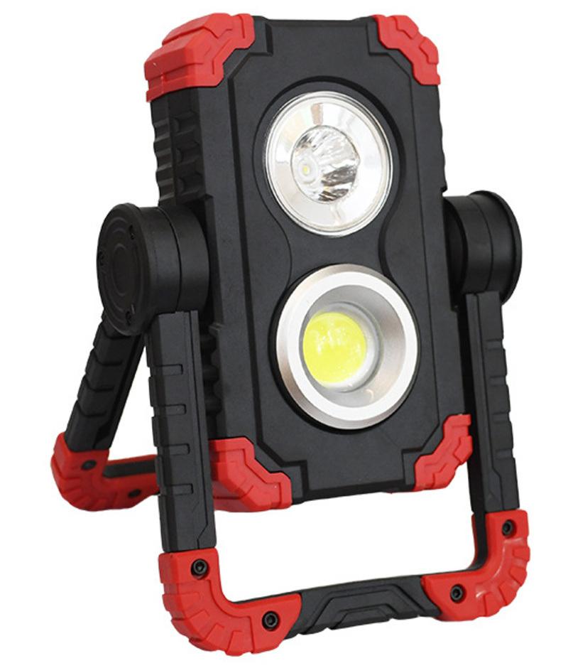 Car Shop Working Spot Light with 3 Flashing Mode Camping Emergency Portable Auto Rechargeable Floodlight Waterproof COB LED Work Light