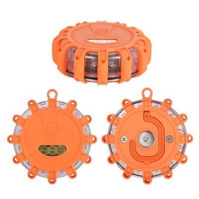 Orange LED Emergency Hazard Warning Flare Flashing Roadside Lights