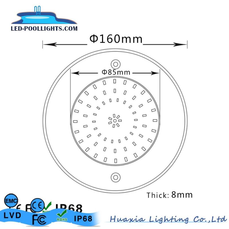 160mm Resin Filled Outdoor LED Underground Swimming Pool Light