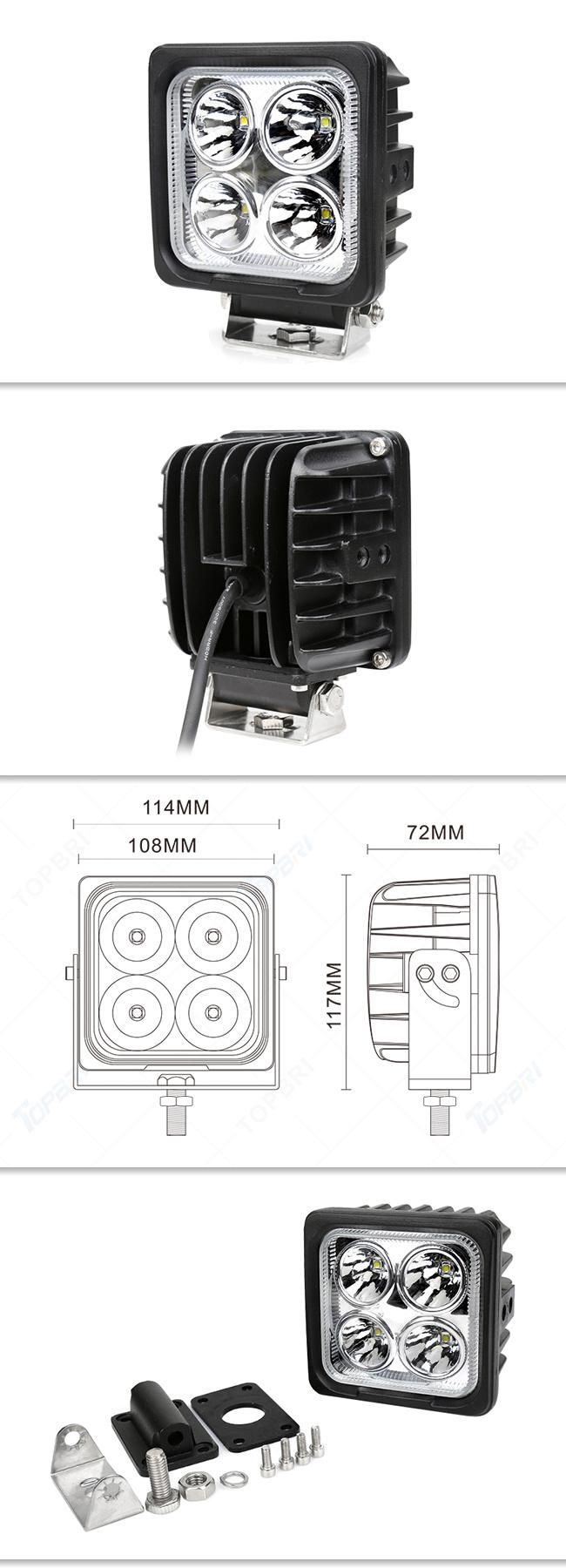 4.5inch 40W CREE LED Flood Auto Work Light for Tractor Truck Agriculture