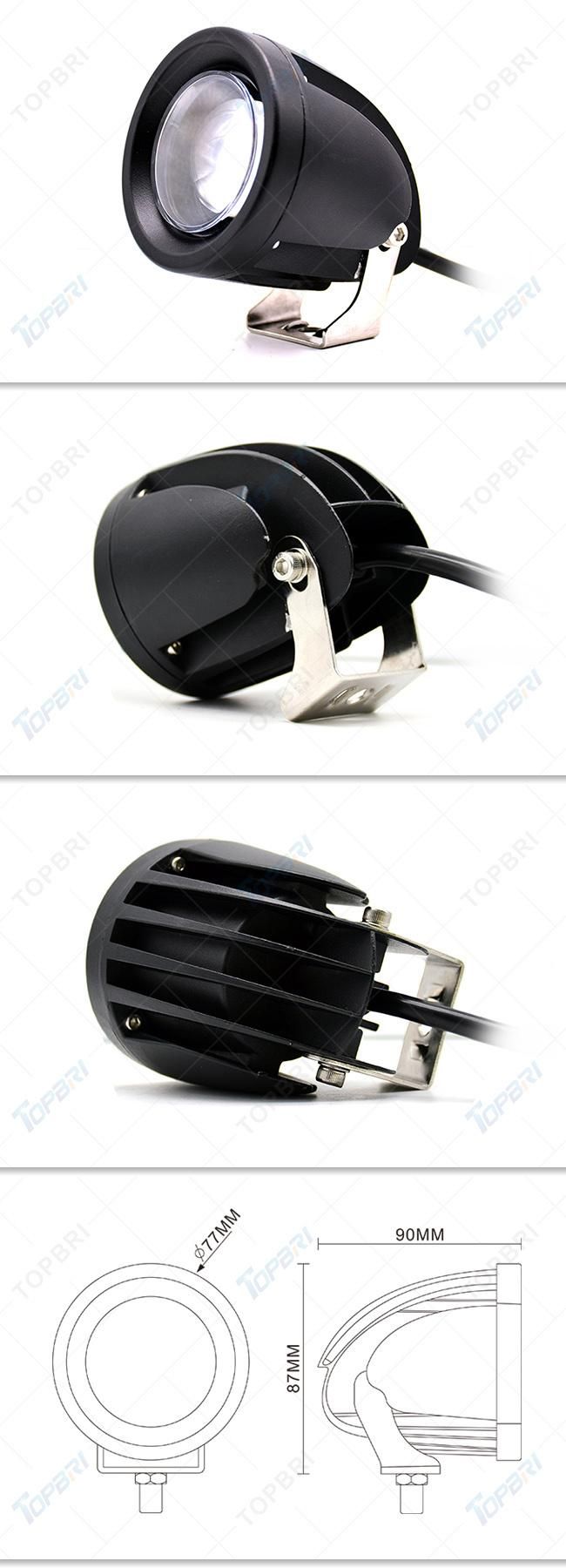 Motorcycle LED Auto Emergency Forklift Light 18W Spot LED Work Light