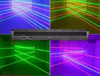 Laser Levels Fan Forced Cooling System DMX Stage Lighting 8 Eyes RGB Laser Light for Party Stage Bar