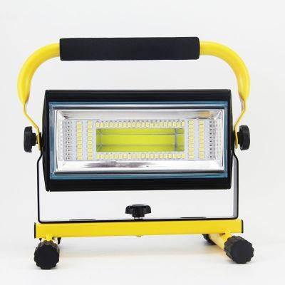 Ultra-Light Portable USB Output Port Outdoor Lighting for Camping 80W LED Architectural Spotlight Battery Rechargeable