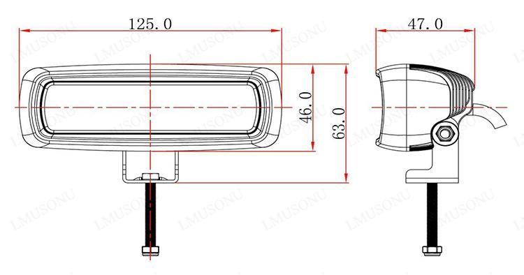 10-30V CREE LED Working Light off Road Driving Spot Light 6 Inch 12W Work Lamp