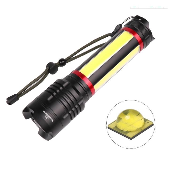 360° 4 Faces Battery Powered Rechargeable Waterproof Aluminum LED Work Camping Hand Torch LED Flashlight