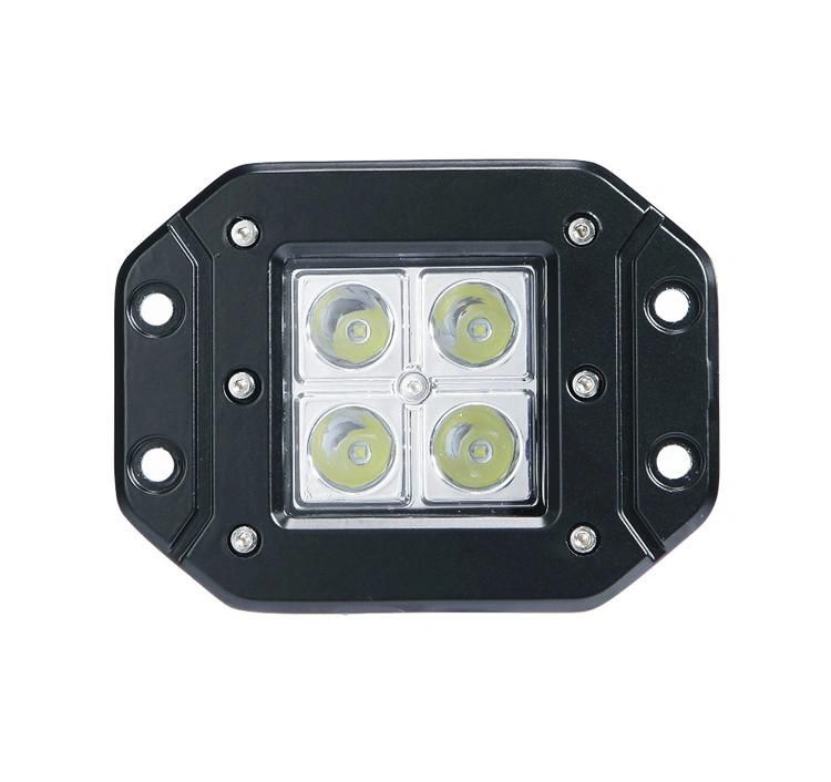 5 Inch Flush Mount Square LED Driving Lamp Flood Spot Beam Offroad Work Light for Jeep 4X4 Offroad Truck 12V