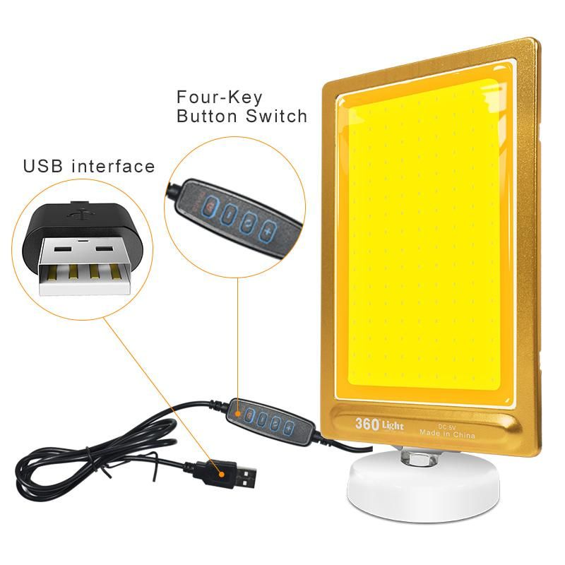 New Arrival Night Picnic Party Lighting Magnet Base COB Lamp Plug and Play Outdoor Camping Lights