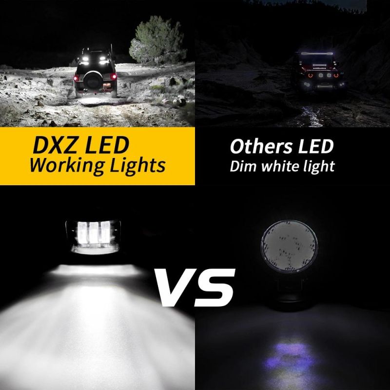 Dxz 5inch 2525chips Work Light Bar Spot Lamp off-Road Driving Spotlight Spot Beam Light Lamp for SUV ATV Truck