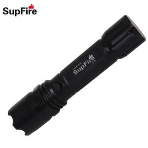 Comfortable Feeling Middle Button Switch LED Torch J1 with Nylon Sleeve