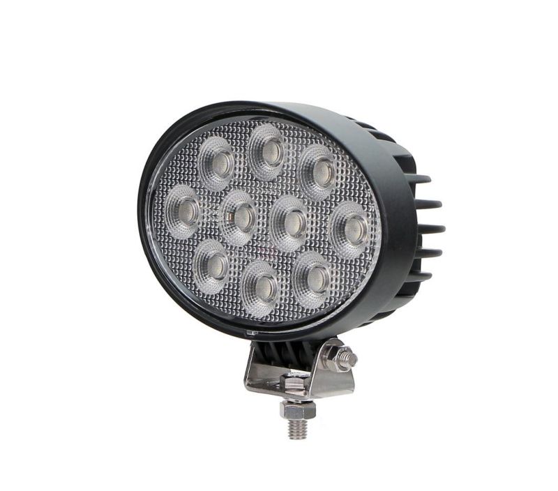 China Factory LED Auto Light 40W Compact Oval LED Car Work Light for Trucks/UTV