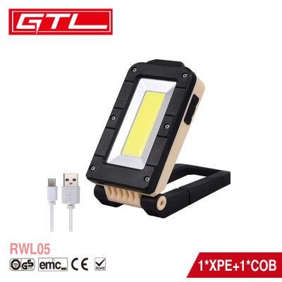 Rechargeable Multi-Functional Worklight Waterproof Folding Inspection Light COB LED Working Light with Magnet