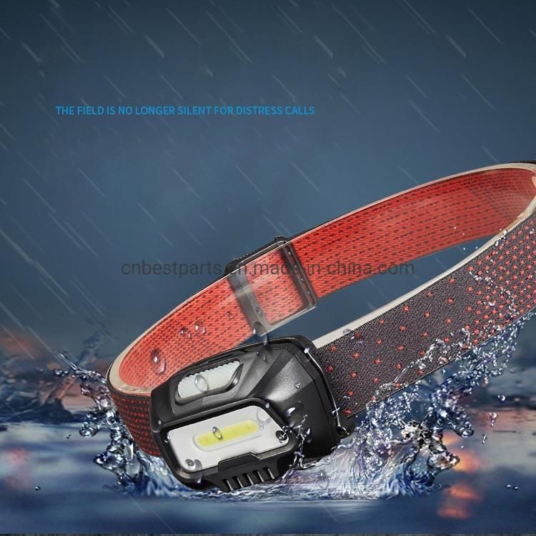 5 Modes COB Rechargeable 18650 Mini Headlamp with Sensor Switch