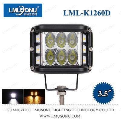 Lmusonu New Strobe Flashlight CREE LED Work Light K1260d 3.5 Inch 36W White/Yellow Color