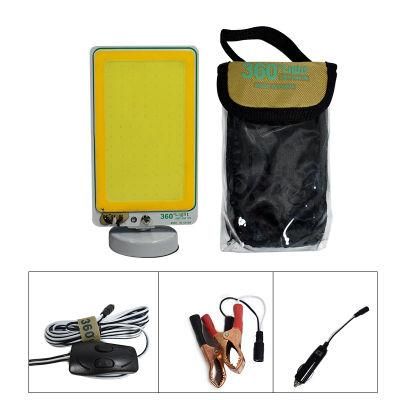 360 Light Brand TM-09 Portable Dual Color Lamp Camping Light COB Outdoor Lantern Night Flea Market Lamp Car Repairing Light
