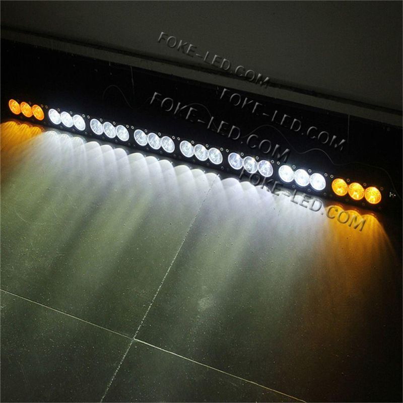 China Factory Waterproof 30W-300W CREE Amber White Offroad LED Light Bar