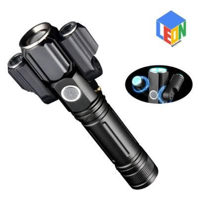Rechargeable Zoom in and Zoom out Function Outdoor Camping Searching Bicycle Driving LED Flashlight