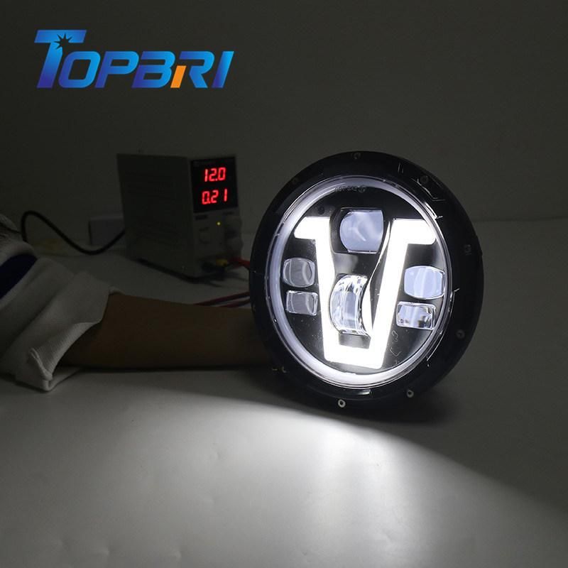 Waterproof 7inch 50W Round LED Working Light Work Lamp for Auto Car Offroad