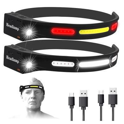 Goldmore2 1200 Lumen Motion Sensor Waterproof Rechargeable Headlamp Red Light