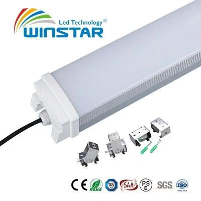 High Luminous 150lm/W 1.2m 60W LED Tri-Proof Light Fixture