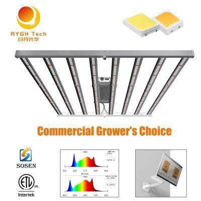 Rygh PRO LED 770W 8 Bar LED Grow Light Full Spectrum ETL Approval