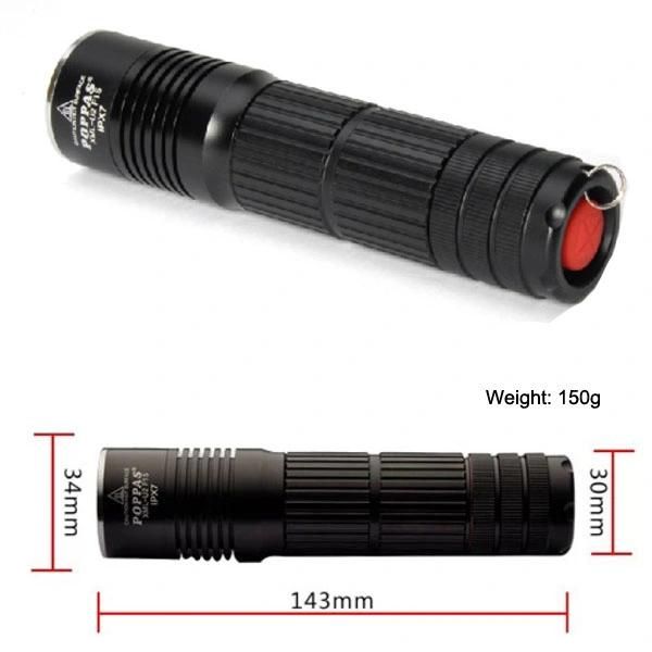 Rechargeable CREE Xm-L U2 Hunting LED Aluminium Torch Flashlight