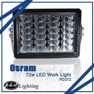 72W Flood Beam 5280lm 120 Degree High Lumen LED Work Lamp (PD372)