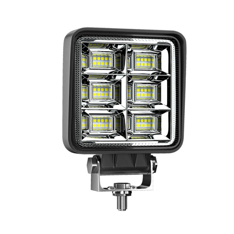 Dxz 48LED 25mm Square Work Light Waterproof IP67 Flood Beam 4 Inch Driving Lights for Trucks Forklift Trailer