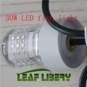 Upgraded 12V 30W LED Underwater Squid Lure Boat Fish Light Fishing Lamp