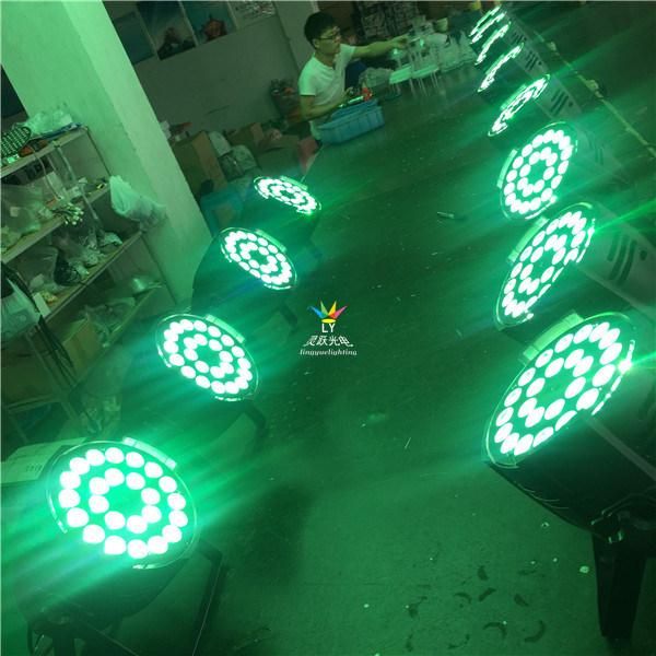 Factory Professional 24PCS Rgbwuv 6in1 LED PAR Can Stage Light