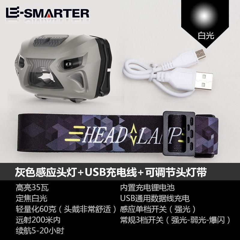 Plastic Adjustable Head Lamp 3W Rechargeable LED Running Headlamp