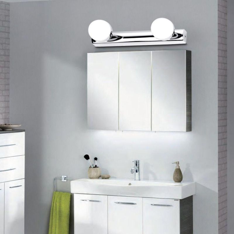 Waterproof IP44 2*4W/3*4W Makeup Mirror Light COB Stainless Steel 2/3 Glass Balls Bathroom Mirror Light for Home/Hotel