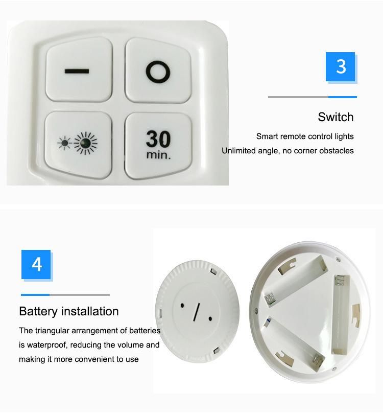 LED Cabinet Light Remote Control Night Light COB Touch Switch Wardrobe Light