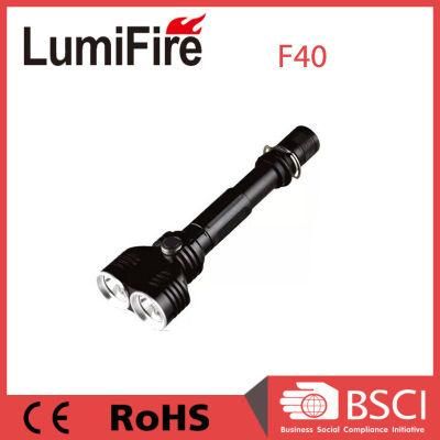 F40 Aluminum 10W Xml T6 LEDs 1200lumens Outdoor Tactical Flashlight