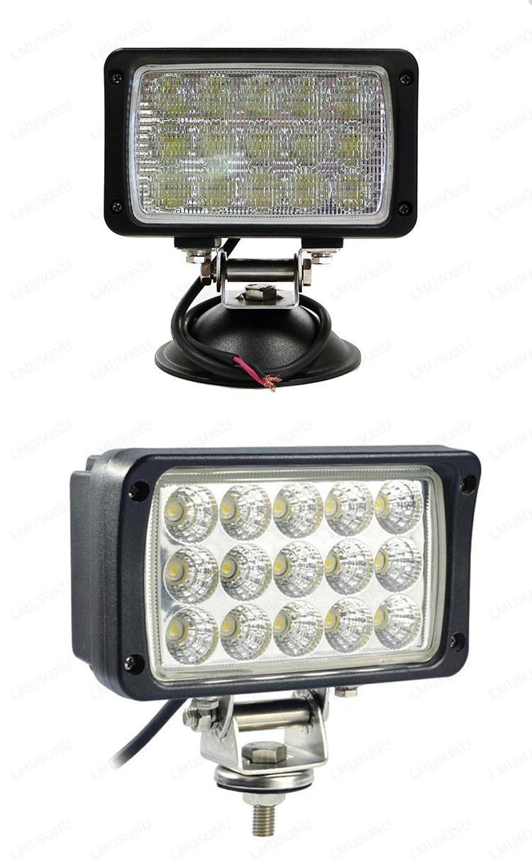 Square Auto LED Work Light 6 Inch 45W 6′′ Black 6000K LED Work Lamps