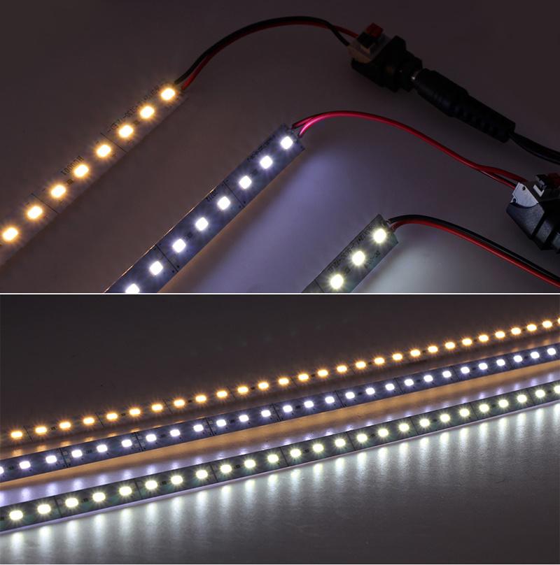 Ultra-Bright 130lm/W 8mm 10mm 12mm PCB 12V 24V LED Rigid Strip SMD 2835 5630 5050 LED Rigid Light Bar Strips for Cabinet Light
