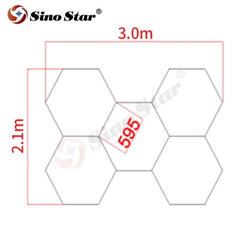Slmc03 China Factory Price of 110-120lm/W Popular in United States Hexagon LED Panel Light