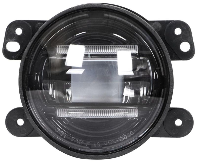Lmusonu New LED Fog Light F4415 4.5 Inch 15W with DRL/Turing Light/Backlight for Jeep Wrangler Dodge Truck