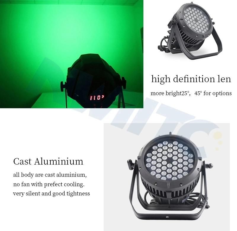 54*3W RGB 3in1 Waterproof LED PAR Stage Light