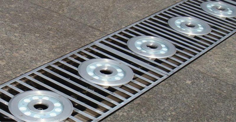 12W Waterproof Music Fountain Ring Stainless Steel LED Light IP68 Outdoor Use Light LED Pond Light LED Round Underwater Light LED Fountain Light (JP942121)