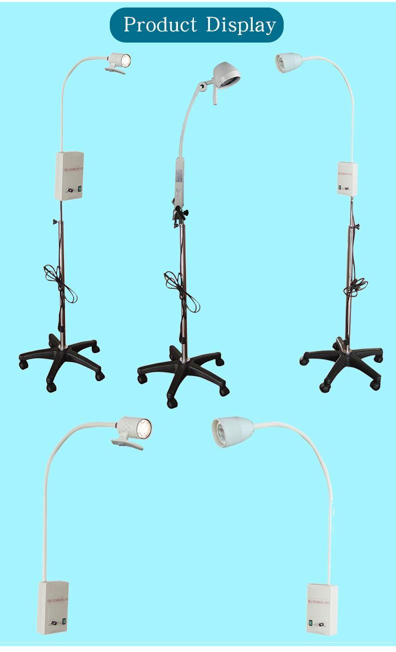 Adjust Lighting Mobile Surgical Exam Lamp with 5 Castors for Clinic