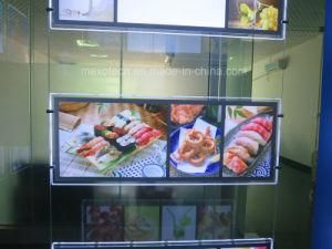 Window Display Double Side Transparent LED Acrylic Menu Board