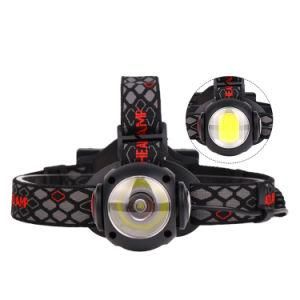 Hot Selling Wanchz T6+COB Strong Headlight USB Rechargeable Outdoor Lighting Head 360 Degrees Rotating Headlight