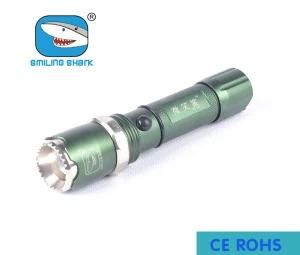 Green XPE CREE Flashlight Aluminum Alloy LED Zoom Torch